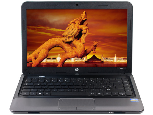 Laptop HP 240:
Procesador Intel Core i3-3110M (2.4 GHz) 3era Generación,
Memoria de 4 GB DDR3, Disco Duro de 500 GB,
Pantalla LED de 14