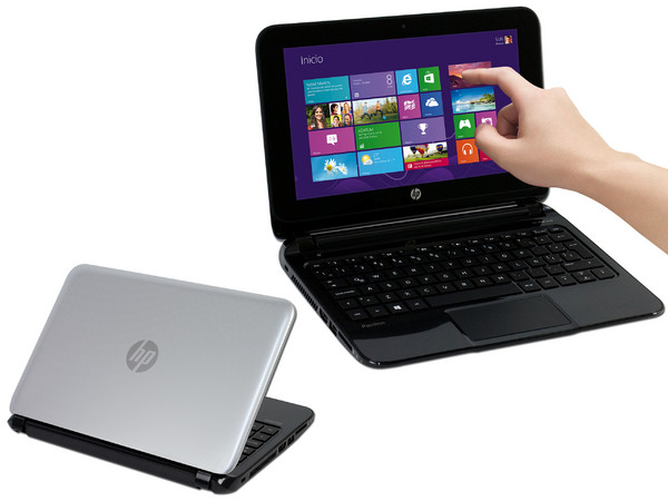 Laptop HP Pavilion 10:
Procesador AMD A4-1200 (1.0 GHz),
Memoria de 2 GB DDR3, Disco Duro de 500 GB,
Pantalla LED Multi Touch de 10.1