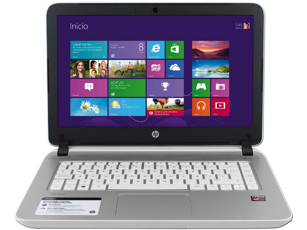 Kit de Laptop HP Pavilion 14-v003LA:
Procesador AMD A8-6410 (2.4 GHz),
8 GB DDR3L, D.D. de 500 GB,
Pantalla LED de 14