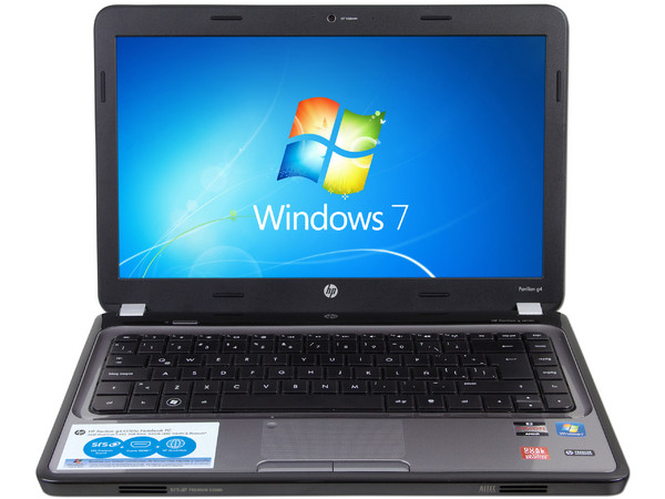 Laptop HP Pavilion g4-1350la:
Procesador AMD E-450 (1.65 GHz),
Memoria de 2GB DDR3, Disco Duro de 500GB,
Pantalla LED HD de 14