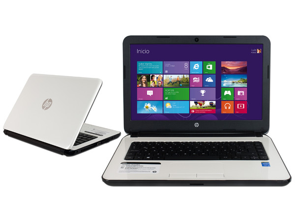 Laptop HP 14-r018la:
Procesador Intel Core i3-4005U (1.7GHz) 4ta Generación,
8 GB DDR3, D. D. de 750 GB,
Pantalla LED de 14