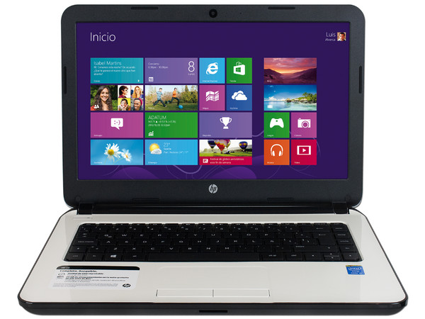 Laptop HP 14-r018la:
Procesador Intel Core i3-4005U (1.7GHz) 4ta Generación,
8 GB DDR3, D. D. de 750 GB,
Pantalla LED de 14