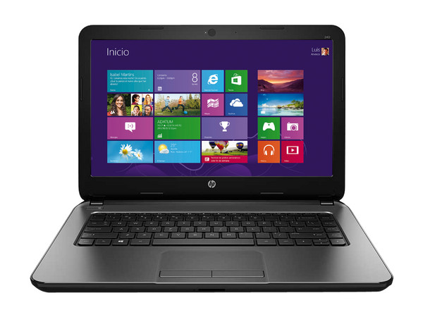 Laptop HP Pavilion 240 G3:
Procesador Intel Celeron N2830 (hasta 2.41 GHz),
Memoria de 4 GB DDR3, D.D. de 750 GB,
Pantalla LED de 14
