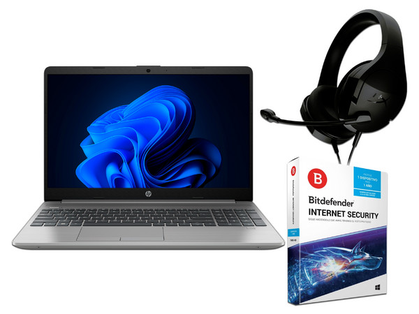 Laptop HP 245 G9:
Procesador AMD Ryzen 5 5625U (hasta 4.3 GHz),
Memoria de 8GB DDR4,
SSD de 512GB,
Pantalla de 14