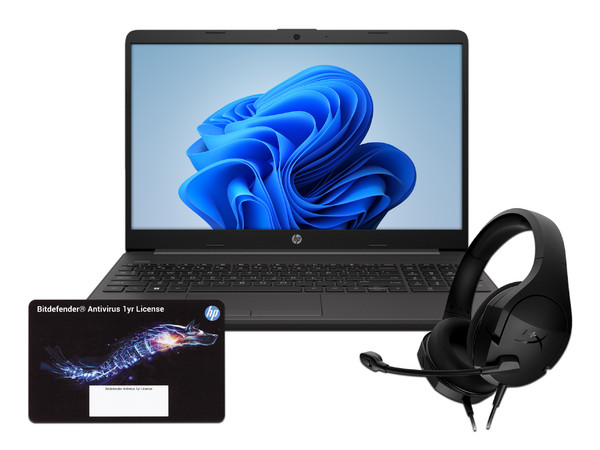 Laptop HP 255 G9: 
Procesador AMD Ryzen 7 5825U (hasta 4.5 GHz), 
Memoria de 8GB DDR4, 
SSD de 512GB, 
Pantalla de 15.6