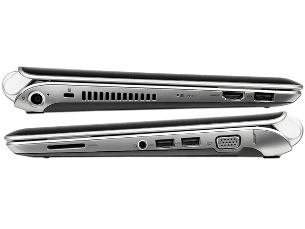 Laptop HP Pavilion dm1-3080la:
Procesador AMD E350 D.C.  (1.6 GHz),
Memoria de 3GB DDR3, Disco Duro de 320GB,
Pantalla LED HD de 11.6