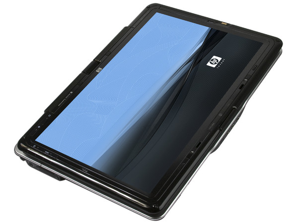 Portátil HP Pavilion tx2032la,
Procesador AMD Turion 64 X2 TL-58 (1.9GHz),
Memoria 2GB, Pantalla TouchScreen con Rotación, 12.1