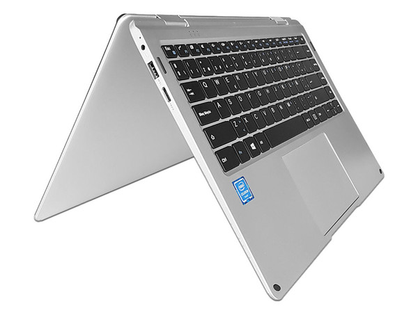 Laptop Hyundai Hyflip 14:
Procesador Intel Celeron N3350 (hasta 2.4 GHz),
Memoria de 4GB LPDDR4,
Disco Duro de 64GB,
Pantalla de 14