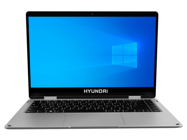 Laptop Hyundai Hyflip 14:
Procesador Intel Celeron N3350 (hasta 2.4 GHz),
Memoria de 4GB LPDDR4,
Disco Duro de 64GB,
Pantalla de 14