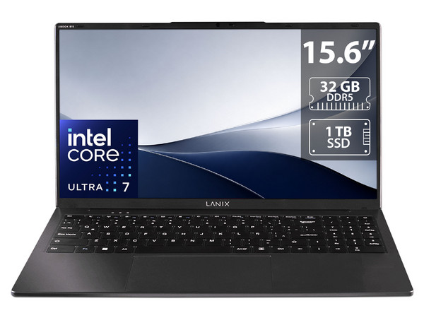 Laptop Lanix XBook B15:
Procesador Intel Core Ultra 7 155H (hasta 4.8 GHz),
Memoria de 32GB DDR5,
SSD de 1TB,
Pantalla de 15.6
