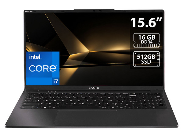 Laptop Lanix XBook B15:
Procesador Intel Core i7 13620H (hasta 4.9 GHz),
Memoria de 16GB DDR4,
SSD de 512GB,
Pantalla de 15.6