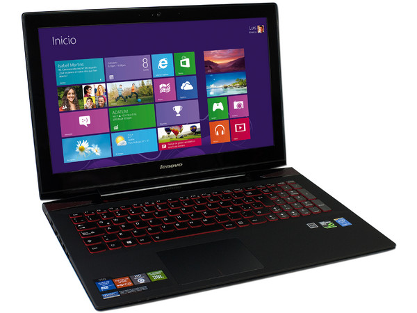 Laptop Lenovo Y50-70 :
Procesador Intel Core i7-4710HQ (Hasta 3.5 GHz),
Memoria de 8 GB DDR3L, D. D. de 1 TB, SSD 8 GB, 
Pantalla LED de 15.6