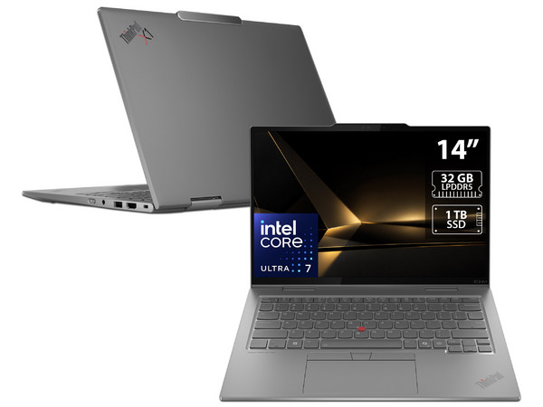 Laptop Lenovo ThinkPad X1 2 en 1 Gen 10 Aura Edition:
Procesador Intel Core Ultra 7 258V (hasta 4.8 Ghz),
Memoria de 32GB LPDDR5,
SSD de 1TB,
Pantalla de 14