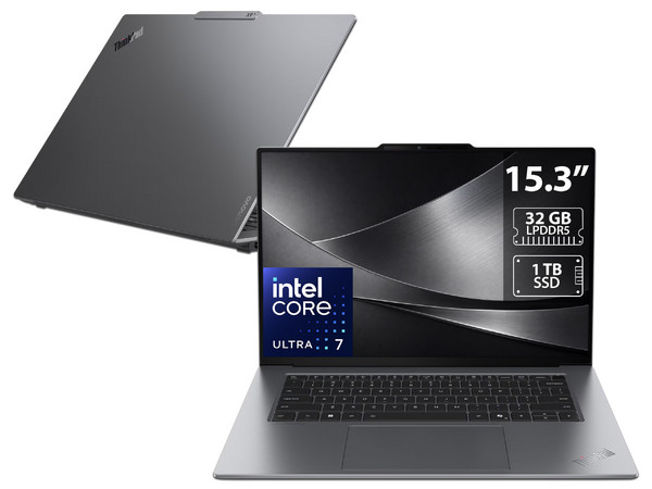 Laptop Lenovo ThinkPad X9-15 Gen 1 Aura Edition:
Procesador Intel Core Ultra 7 258V (hasta 4.8 Ghz),
Memoria de 32GB LPDDR5,
SSD de 1TB,
Pantalla de 15.3
