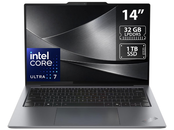 Laptop Lenovo ThinkPad X9-14 Gen 1 Aura Edition:
Procesador Intel Core Ultra 7 258V (hasta 4.8 Ghz),
Memoria de 32GB LPDDR5,
SSD de 1TB,
Pantalla de 14