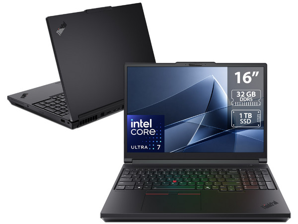 Workstation LENOVO ThinkPad P16 G3 21RRS08600:
Procesador Intel Core Ultra 7 255HX,
Memoria de 32GB,
SSD de 1TB,
Video NVIDIA RTX 3000 12GB,
S.O. Windows 11 Pro (64 Bits).