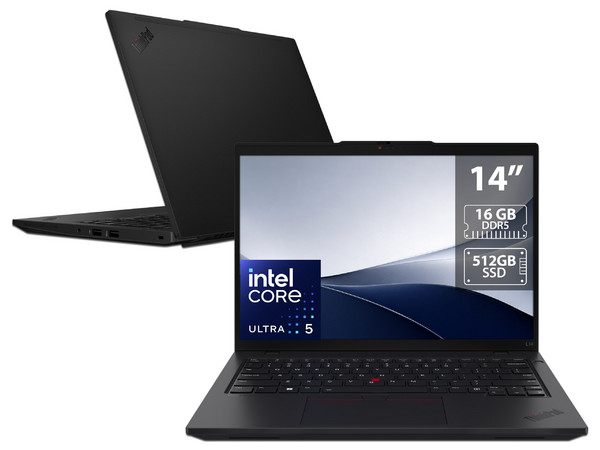 Laptop Lenovo ThinkPad L14 G6:
Procesador Intel Core Ultra 5 225U (hasta 4.8 Ghz),
Memoria de 16GB DDR5,
SSD de 512GB,
Pantalla de 14