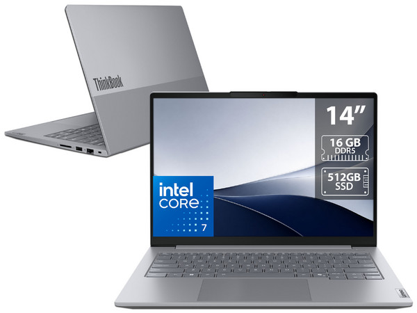 Laptop Lenovo ThinkBook 14 G8:
Procesador Intel Core 7 240H (hasta 5.2 GHz),
Memoria de 16GB DDR5 5600MHz,
SSD de 512GB,
Pantalla de 14