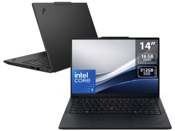 Laptop Lenovo ThinkPad E14 Gen 7: 
Procesador Intel Core 5 210H (hatsa 4.8 GHz), 
Memoria de 16GB DDR5, 
SSD de 512GB, 
Pantalla de 14