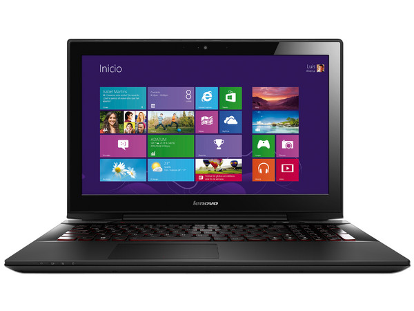 Laptop Lenovo Y50-70 : 
Procesador Intel Core i7-4740HQ (hasta 3.4 GHz), 
Memoria de 8 GB DDR3, S.S.H.D. de 1TB + 8Gb
Pantalla LED de 15.6