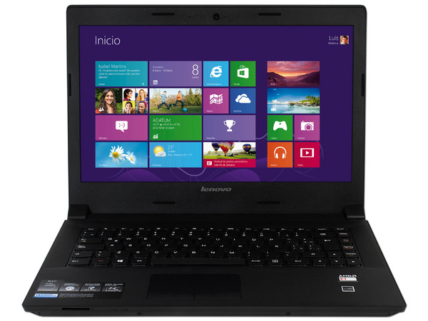 Laptop Lenovo B40-45 (59444461):
Procesador AMD E1-6010 (1.35 GHz),
Memoria de 2 GB DDR3, Disco Duro de 500 GB,
Pantalla LED de 14