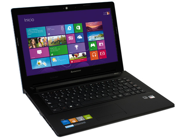 Laptop Lenovo G40-45 (80E1):
Procesador AMD E1-6010 (1.35 GHz),
2 GB DDR3, D.D. de 500 GB,
Pantalla LED de 14