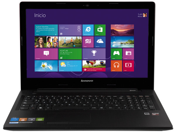 Laptop Lenovo IDEA G50-45:
Procesador AMD A8 6410 (hasta 2.4 GHz),
Memoria de 4GB DDR3L,
Disco Duro de 1TB,
Pantalla de 15.6