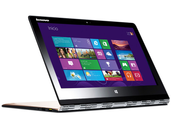 Laptop Lenovo Yoga 3 Pro:
Procesador Intel Core M 5Y71 (hasta 2.9 GHz),
Memoria de 8GB DDR3L,
SSD de 256GB,
Pantalla de 13.3