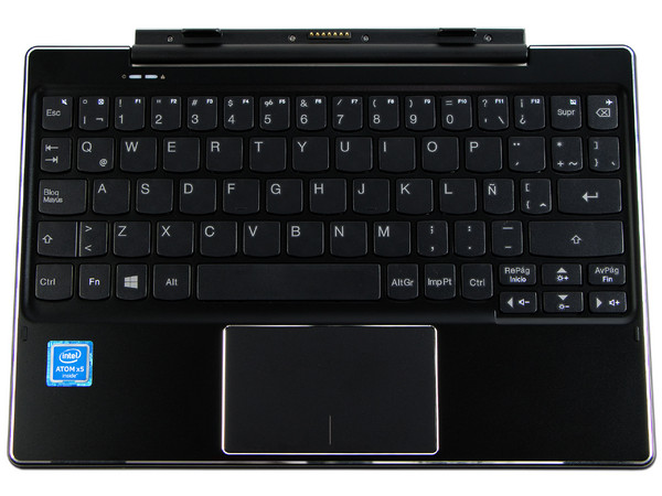 Laptop 2 en 1 Lenovo Ideapad MIIX 310:
Procesador Intel Atom Z8350 (1.44 GHz),
Memoria de 2GB DDR3L,
Almacenamiento de 32GB,
Pantalla de 10.1