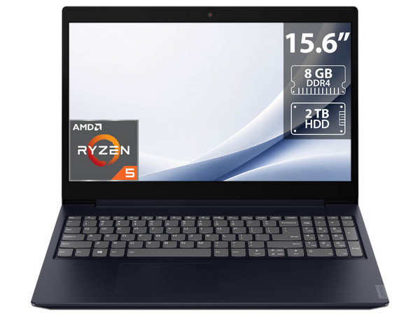Laptop Lenovo IdeaPad L340-15API:
Procesador AMD Ryzen 5 3500U (hasta 3.70 GHz),
Memoria de 8GB DDR4,
Disco Duro de 2TB,
Pantalla de 15.6