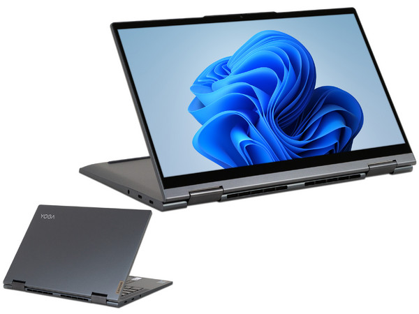 Laptop Lenovo Yoga 7 14ITL5:
Procesador Intel Core i7 1165G7 (hasta 4.7 GHz),
Memoria de 12GB DDR4,
SSD de 512GB,
Pantalla de 14