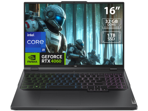 Laptop Gamer Lenovo Legion 5 Pro 16IRX8: Procesador Intel Core i9 13900HX (Hasta 5.4 GHz), Memoria de 32GB DDR5, SSD de 1TB, Pantalla de 16