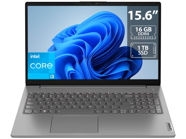 Laptop Lenovo V15 G4: 
Procesador Intel Core i3 1315U (hasta 4.5 GHz), 
Memoria de 16GB DDR4, 
SSD de 1TB, 
Pantalla de 15.6