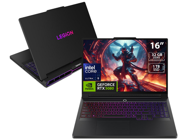 Laptop Gamer Lenovo Legion Pro 7: 
Procesador Intel Core Ultra 9 275HX (hasta 5.4 GHz), 
Memoria de 32GB DDR5, SSD de 1TB, 
Pantalla de 16