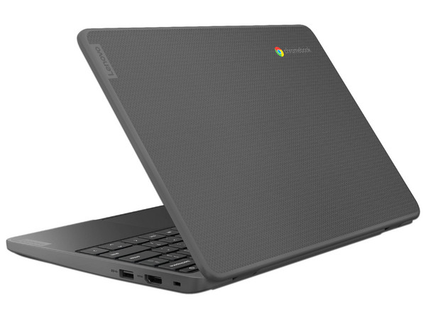 Laptop Lenovo Chromebook 100e G4:
Procesador Intel N100 (hasta 3.4 Ghz),
Memoria de 8GB LPDDR5 eMMC,
SSD de 64GB,
Pantalla de 11.6