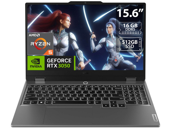 Laptop Gamer Lenovo LOQ 15ARP9
CPU AMD Ryzen 5 7235HS (hasta 4.2 GHz),
Memoria de 16GB DDR5,
SSD de 512GB,
Pantalla de 15.6