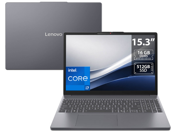 Laptop Lenovo IdeaPad Slim 3 15IRH10:
Procesador Intel Core i7 13620H (hasta 4.9 Ghz),
Memoria de 16GB DDR5,
SSD de 512GB,
Pantalla de 15.3