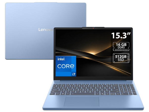 Laptop Lenovo IdeaPad Slim 3: 
Procesador Intel Core i7 13620H (hasta 4.9 GHz), 
Memoria de 16GB DDR5 4800MHz, 
SSD de 512GB, 
Pantalla de 15.3
