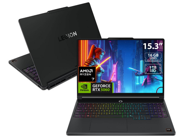 Laptop Gamer Lenovo Legion 5: 
Procesador AMD Ryzen 7 250 (hasta 5.1 GHz), 
Memoria de 16GB DDR5, 
SSD de 1TB, 
Pantalla de 15.3