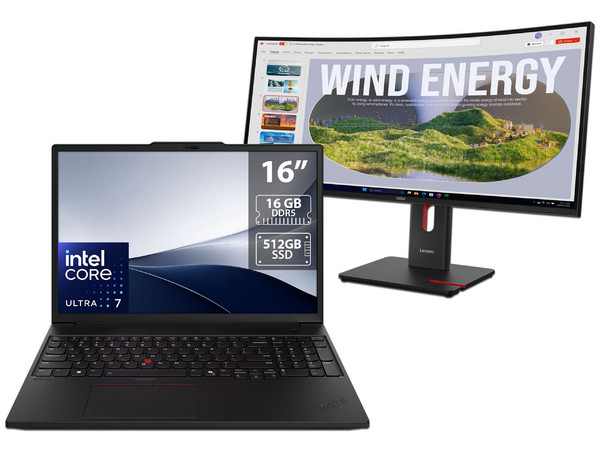 Laptop Lenovo ThinkPad P16s Gen 4:
Procesador Intel Core Ultra 7 255H (hasta 5.1 GHz),
Memoria de 16GB DDR5,
SSD de 512GB,
Pantalla de 16