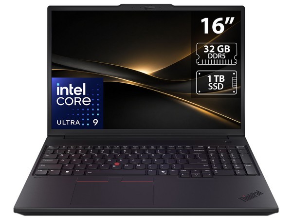 Laptop Lenovo ThinkPad P16v Gen 3:
Procesador Intel Core Ultra 9 285H (hasta 5.4 GHz),
Memoria de 32GB DDR5,
SSD de 1TB,
Pantalla de 16