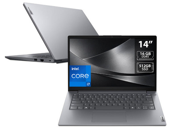 Laptop Lenovo V14 G5 IRL: 
Procesador Intel Core i7 13620H (hasta 4.9 GHz), 
Memoria de 16GB DDR5, 
SSD de 512GB, 
Pantalla de 14