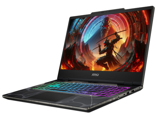 Laptop MSI CYBORG A15 AI B2HW:
Procesador AMD Ryzen 5 240 (hasta 5 GHz),
Memoria de 16GB DDR5,
SSD de 512GB,
Pantalla de 15.6