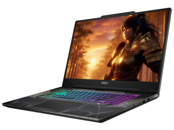 Laptop MSI CYBORG 17 AI B2HW:
Procesador AMD Ryzen 7 260 (hasta 5.1 GHz),
Memoria de 16GB DDR5,
SSD de 512GB,
Pantalla de 17.3