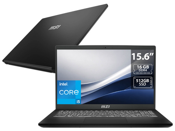 Laptop MSI Modern 15 B13M:
Procesador Intel Core i5 1334U (hasta 4.6 GHz),
Memoria de 16GB DDR4,
SSD de 512GB,
Pantalla de 15.6