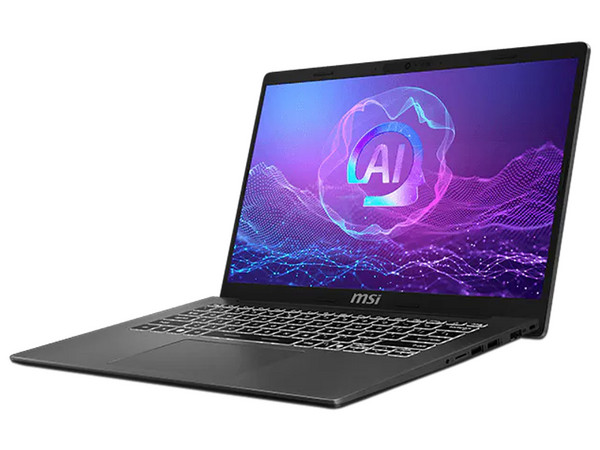 Laptop MSI Modern A14: 
Procesador AMD Ryzen 7 250 (hasta 5.1 GHz), 
Memoria de 16GB DDR5, 
SSD de 512GB, 
Pantalla de 14