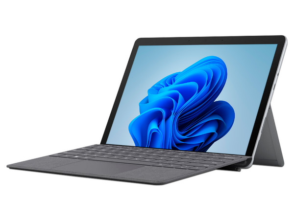Tablet 2 en 1 Microsoft Surface Go 3: 
Procesador Intel Core i3-10100Y (hasta 3.9 GHz),
Memoria de 8GB LPDDR3, 
SSD de 128GB, 
Pantalla de 10.5
