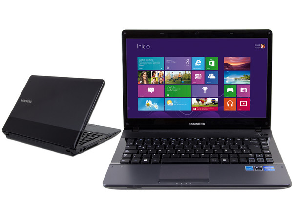 Laptop Samsung NP300E4C-A0TMX:
Procesador Intel Core i3-3110M (2.4 GHz) 3ra Generación,
Memoria de 4 GB DDR3, Disco Duro de 500 GB,
Pantalla HD LED de 14