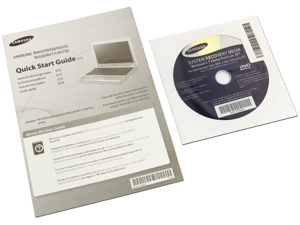 Laptop Samsung NP-RV415-A09MX:
Procesador AMD E-450 (1.65 GHz),
Memoria de 3GB DDR3, Disco Duro 500GB,
Video Radeon HD 6320, Pantalla de 14