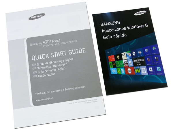 Laptop Samsung ATIV Book 2:
Procesador Intel Pentium 2117U (1.8 GHz),
Memoria de 4 GB DDR3, Disco Duro de 500 GB,
Pantalla LED de 15.6